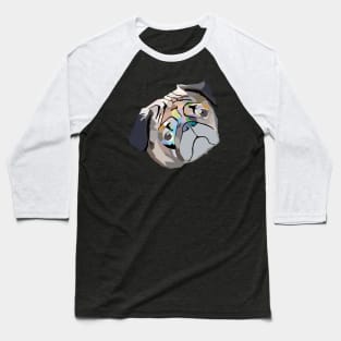 pug. pug lover. pug life. geometric. lowpoly. vector art. Baseball T-Shirt